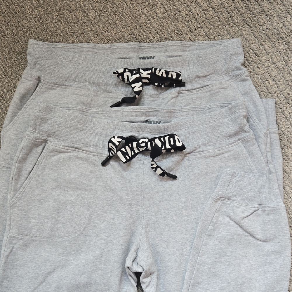 DKNY Sport Gray Sweatpant Joggers, Size: Medium, $20 For Both Pair